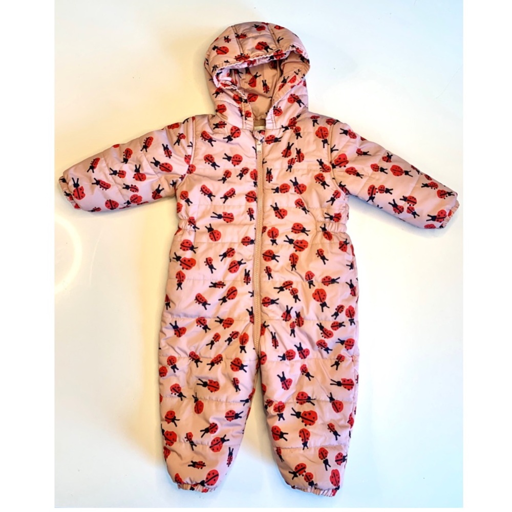 Stella McCartney Kids Pink Ladybug snowsuit!